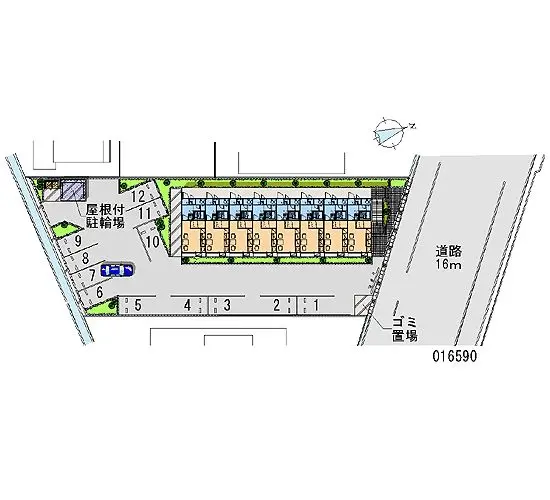 ★手数料０円★射水市小林　月極駐車場（LP）